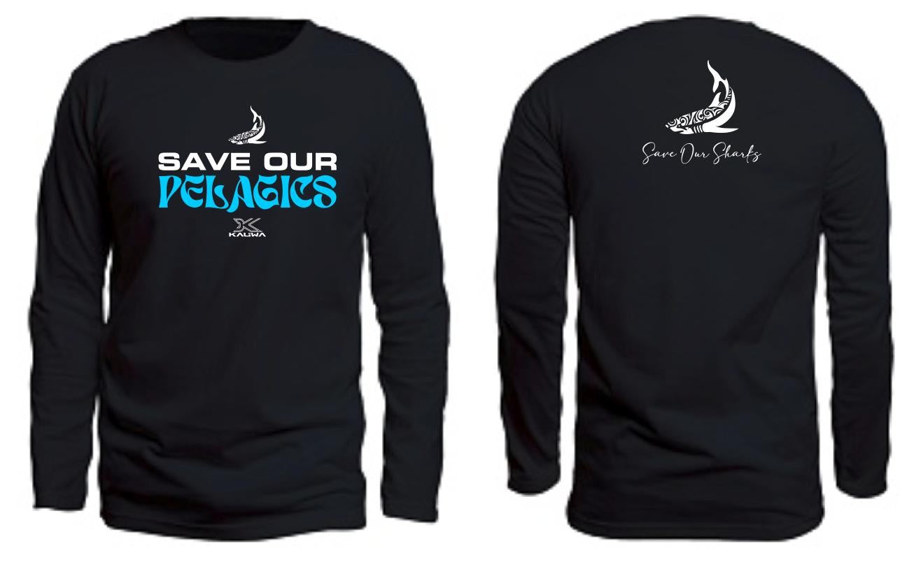 Save Our Sharks Unisex Long Sleeve Round Neck